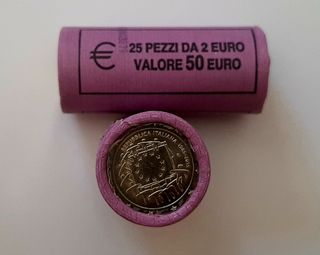 Rollo monedas 2€ Italia 2015 Bandera