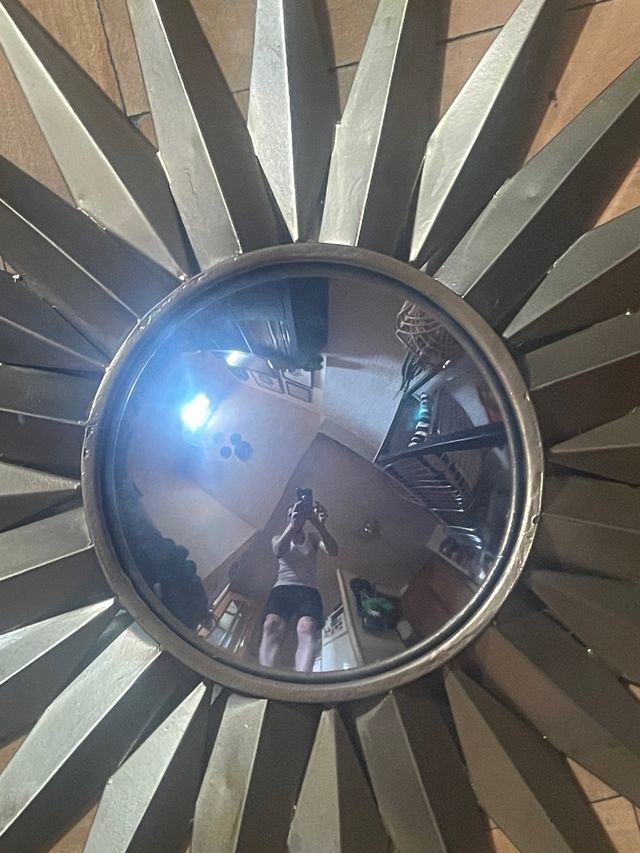 Espejo sol vintage dorado