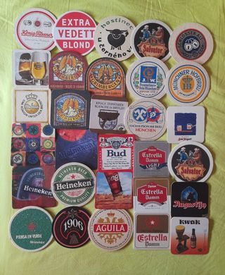 30 sottobicchieri da birra vintage