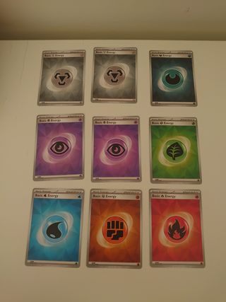Energia basica Pokémon - 9 cartas