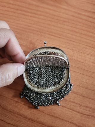 Monedero antiguo plata