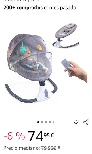 Hamaca Bebé con Control Remoto NUEVA