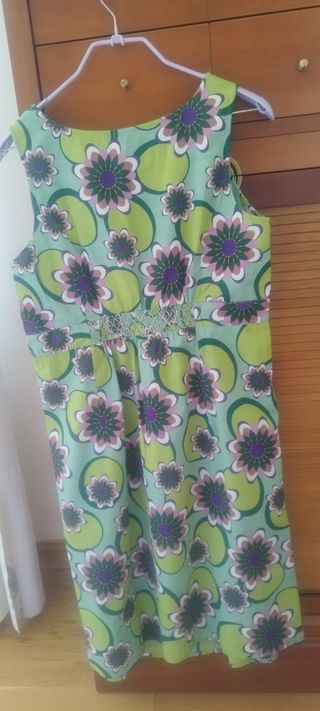 Vestido veraniego Benetton multicolor talla S