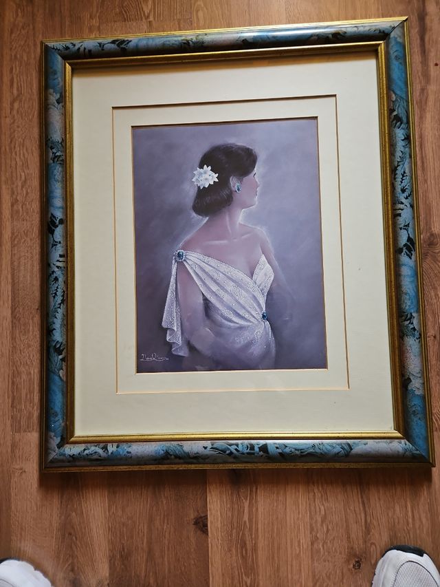 Cuadro retrato mujer - Óleo sobre lienzo