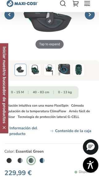 Maxi-Cosi Pebble 360 silla coche bebe i-Size