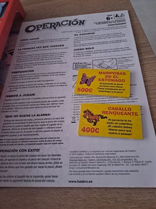 Operación Hasbro juego mesa