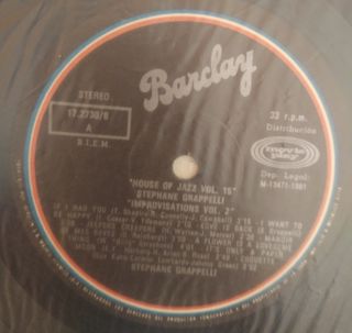 LP Jazz - Stéphane Grappelli Improvisations Vol.2