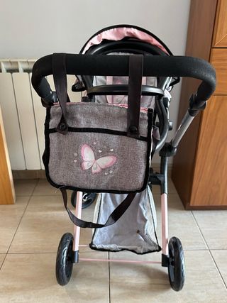 Carrito bebé juguete doble