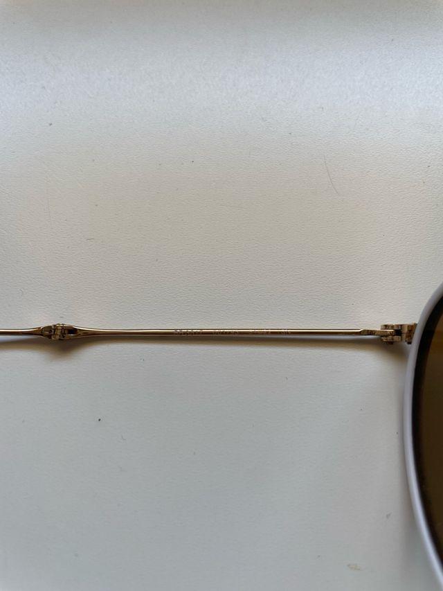 RayBan redondas, plegables y doradas