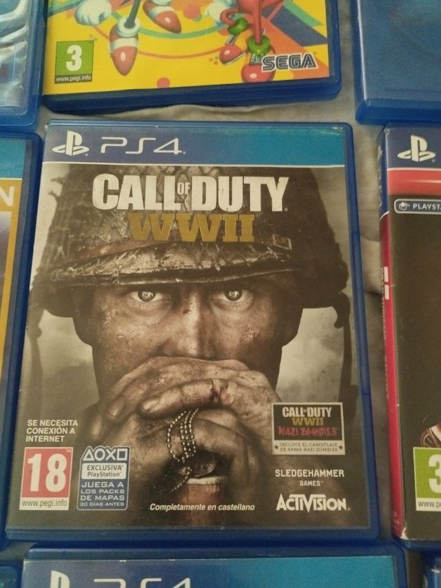 6 Juegos PS4 Variados Ww2k19 vendido y el fifa16