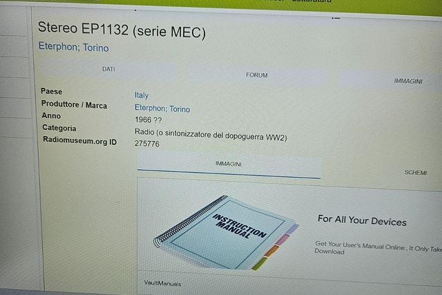 Stereo eterphon EP 1132 vintage