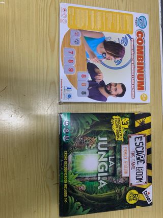 Juegos de mesa: Combium y Escape Room