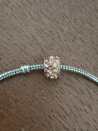 Charm perlas con circonitas