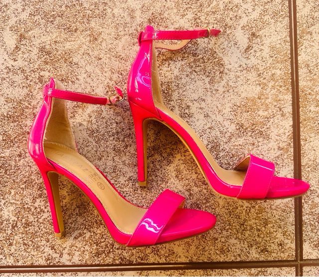 Sandalias tacón MARYAZ fucsia 37