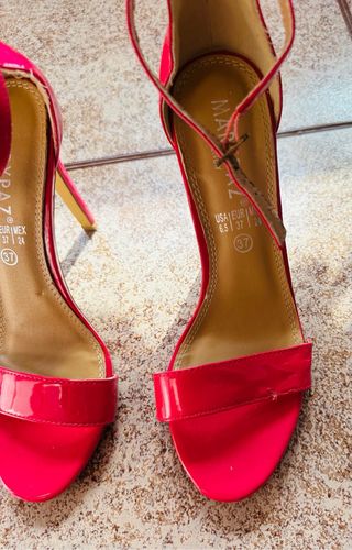 Sandalias tacón MARYAZ fucsia 37