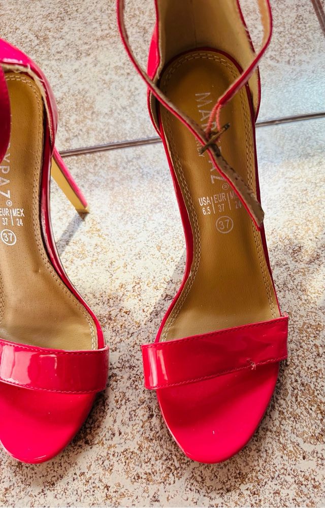 Sandalias tacón MARYAZ fucsia 37