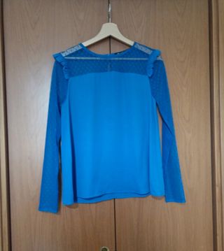 Blusa Aze Malthas blu elettrico tg M