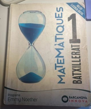 Libro Matemáticas 1 de bachillerato