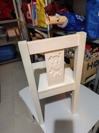 Mesa y Silla infantiles blancas - Ikea