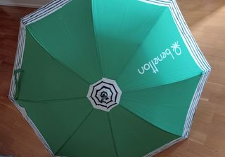 Paraguas Benetton verde nuevo