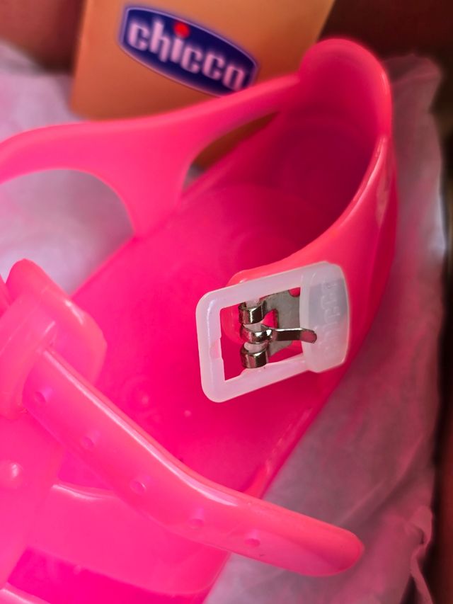 Sandali Chicco bimba rosa fluo