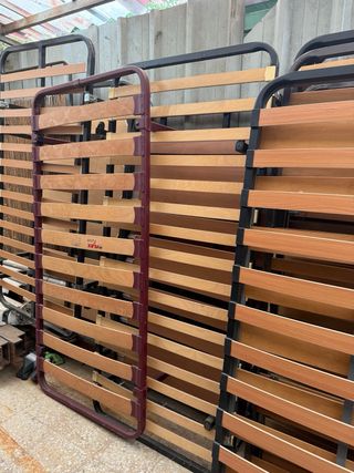 Somier BODYFLEX plegable, metal y madera