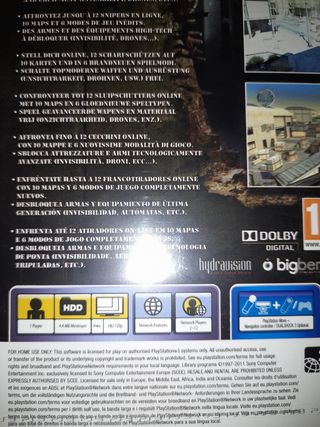 OFERTA🇪🇦 PRECINTADO. JUEGO SNIPERS PS3 
