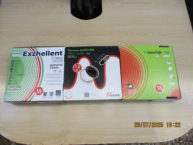 HILO FLEXIBLE DE 1,5mm2 H07Z1-K LIBRE DE HALÓGENOS