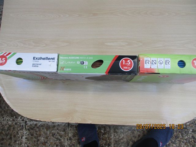 HILO FLEXIBLE DE 1,5mm2 H07Z1-K LIBRE DE HALÓGENOS