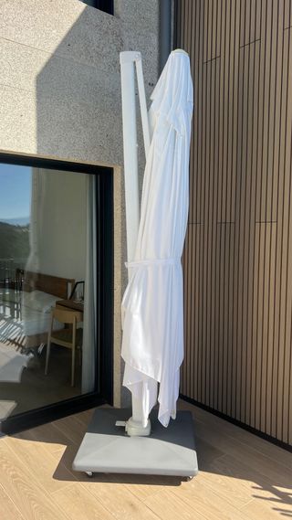 Sombrilla blanca Iniciativa 4x3m