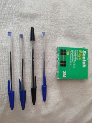 Te regalo los bolígrafos