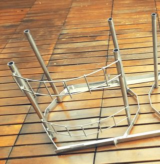 Soporte butano para caravana
