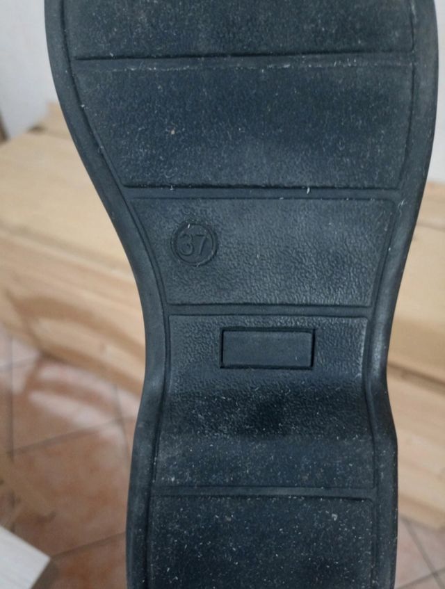 Stivali alti neri ecopelle - n.37