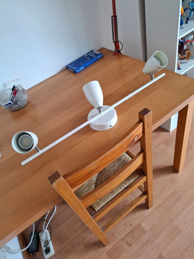 Lámpara techo 3 luces blanca