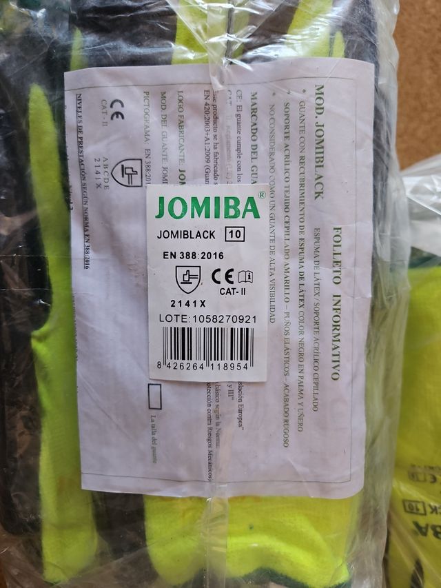 Guantes JOMIBA trabajo talla 10