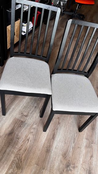 2 Sillas Ekedalen Ikea - Gris Claro