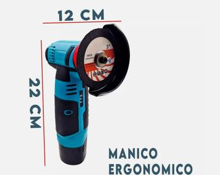 Mini Smerigliatrice Portatile 12V Con 2 Batteria