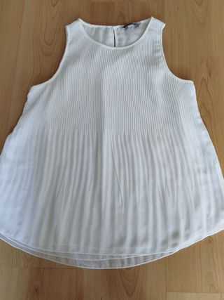 Blusa blanca Stradivarius M