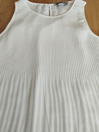 Blusa blanca Stradivarius M