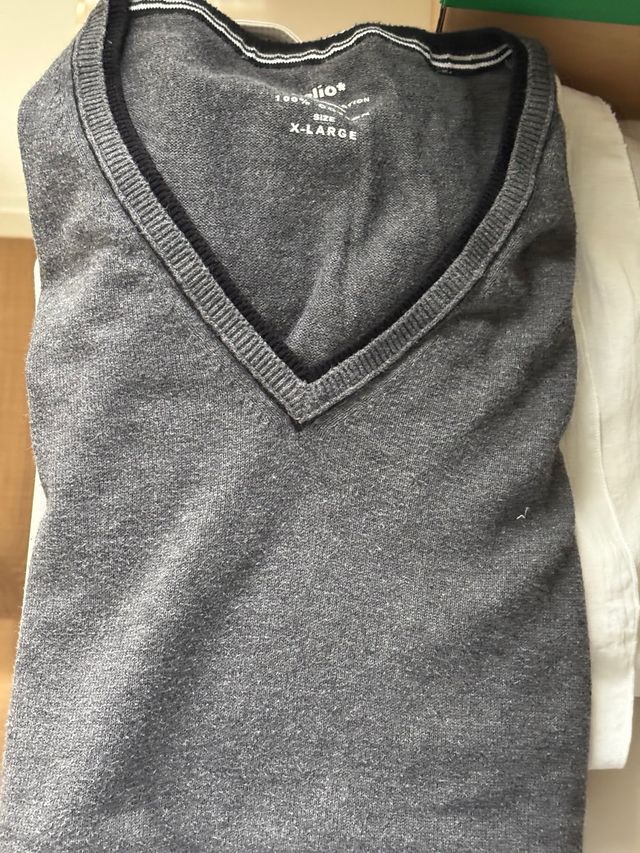 Cuello V Celio XL - Jersey Gris