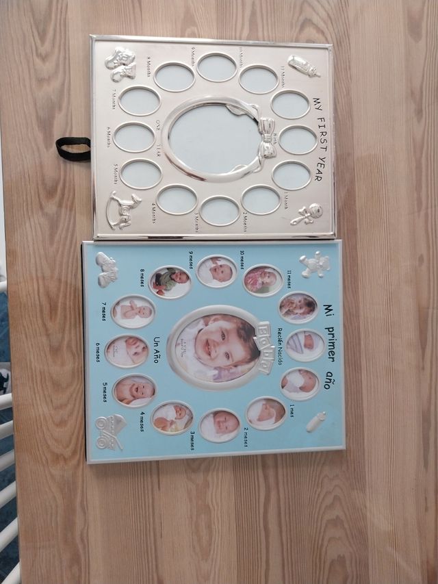 Molduras para fotos de bebé (2 peças)