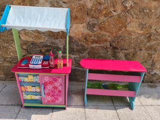 Puesto mercado infantil madera