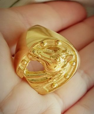 Anillo chapado en oro 18k Caballo Herradura