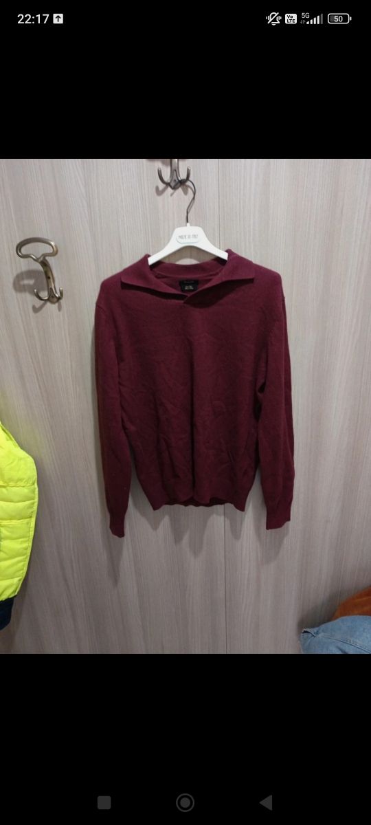 Maglione Uomo Rosso - Lana