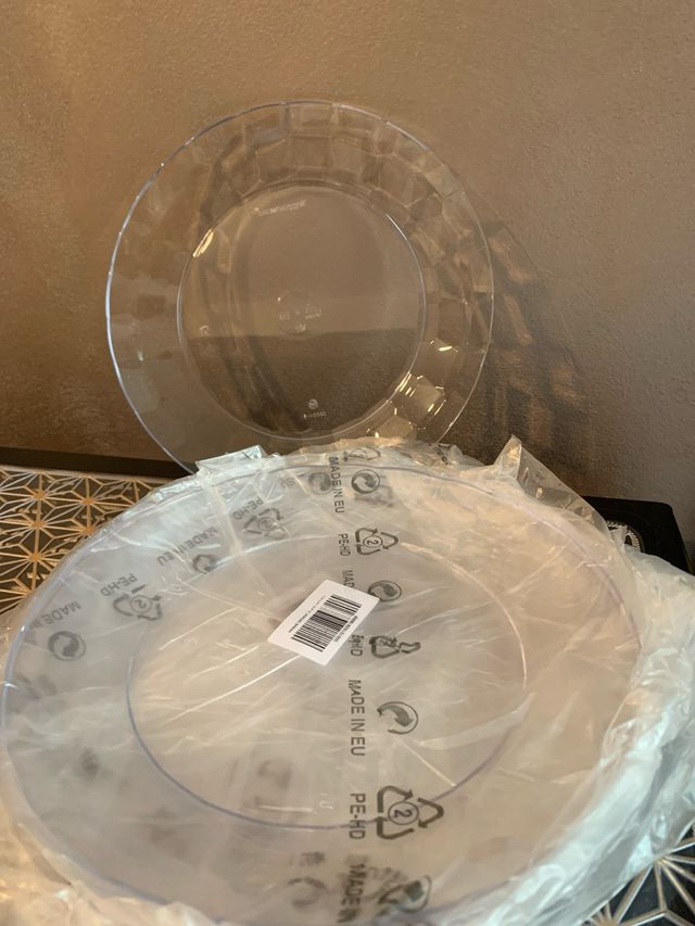 8 Piatti Trasparenti Tupperware