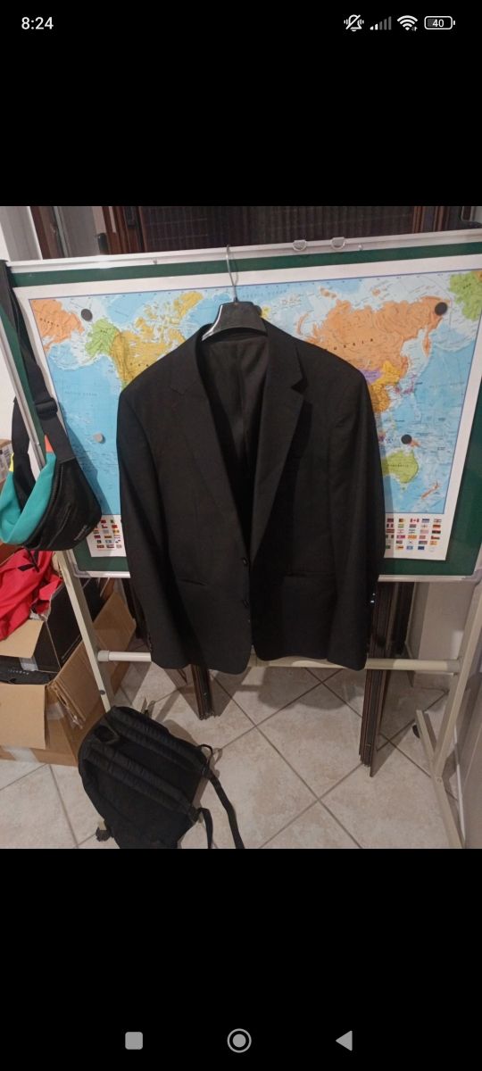 Giacca Uomo Elegante Nera DNA John .