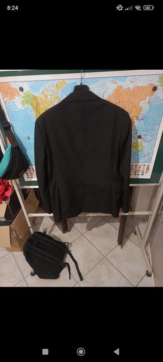 Giacca Uomo Elegante Nera DNA John . 
