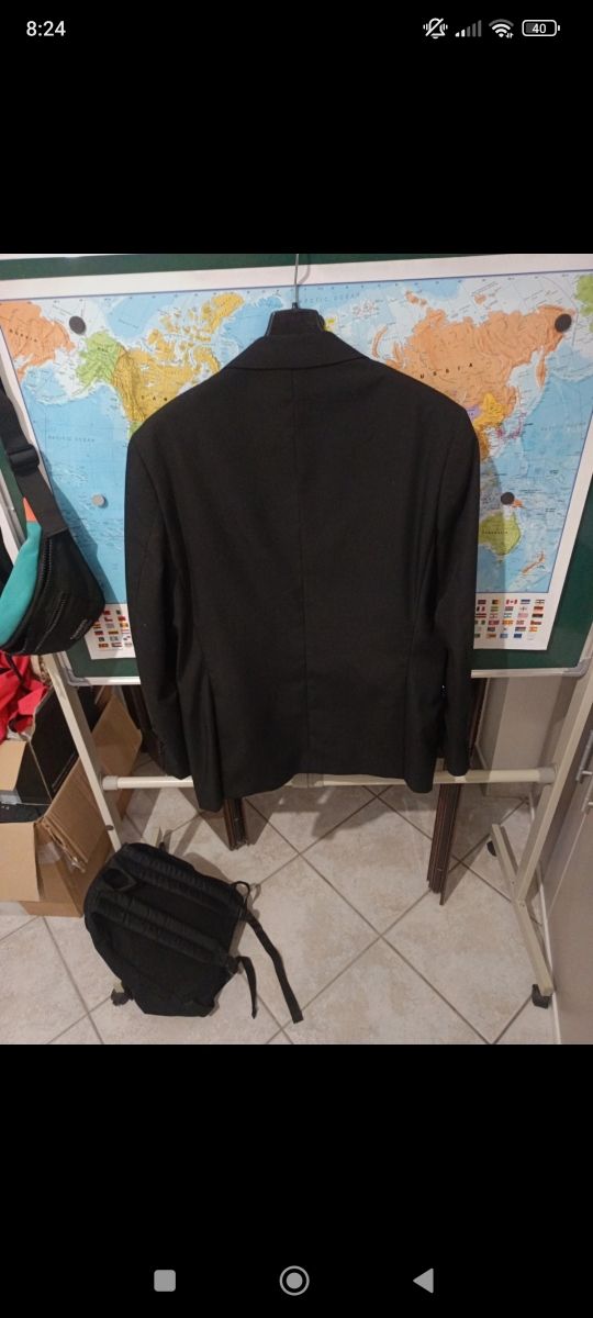 Giacca Uomo Elegante Nera DNA John .