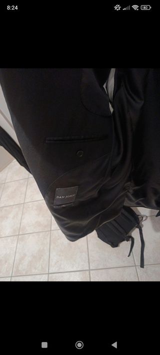 Giacca Uomo Elegante Nera DNA John . 
