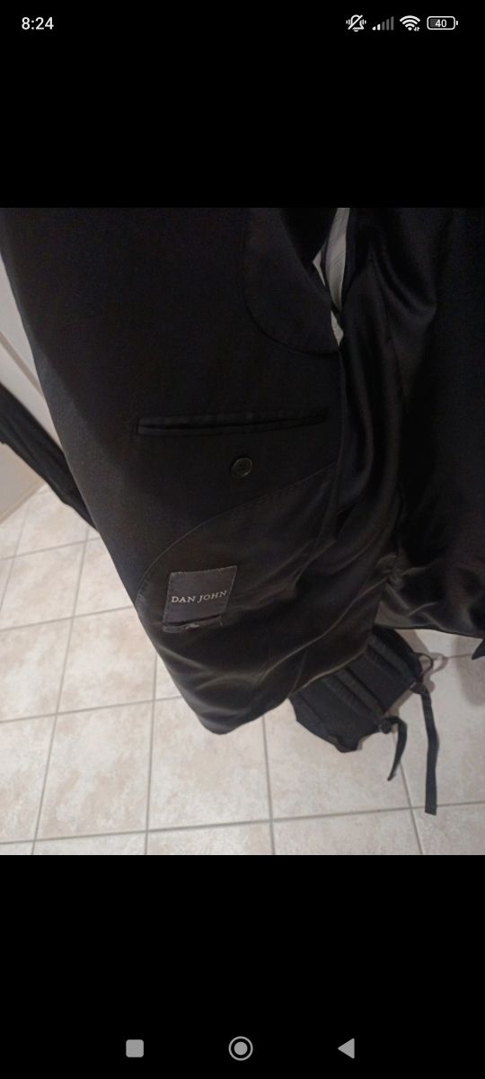 Giacca Uomo Elegante Nera DNA John .